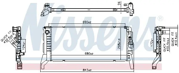 BMW Cooper F60 B37 Su Radyatörü | NISSENS 606789