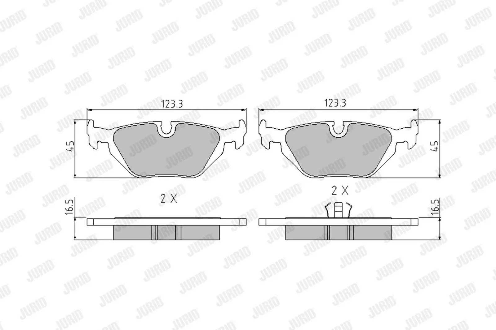 BMW 3 Serisi E36 1991-1998 Fren Balatası Arka | JURID 571527J