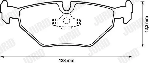 BMW 5 Serisi E39 1996-2003 Fren Balatası Arka | JURID 571936J