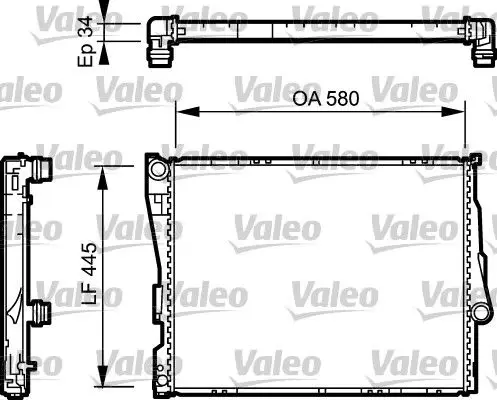 BMW 3 Serisi E46 1997-2006 Su Radyatörü Otomatik/Manuel | VALEO 734276