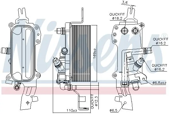 BMW 7 Serisi F01 2009-2015 Şanzıman Yağ Soğutucusu | NISSENS 90838