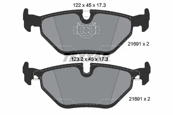BMW 5 Serisi E39 1996-2003 Fren Balatası Arka | TEXTAR 2169103