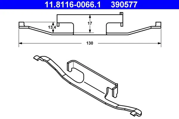 BMW 3 Serisi E46 1997-2006 Balata Sacı Arka | ATE 11.8116-0066.1