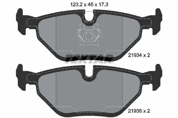 BMW 3 Serisi E46 1997-2006 Fren Balatası Arka | TEXTAR 2193402