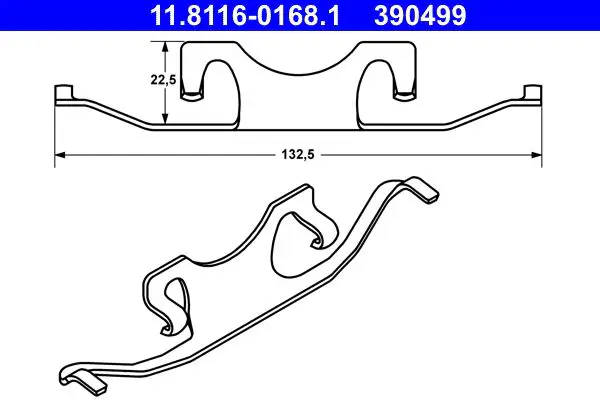 BMW 5 Serisi E39 1996-2003 Balata Sacı Arka | ATE 11.8116-0168.1