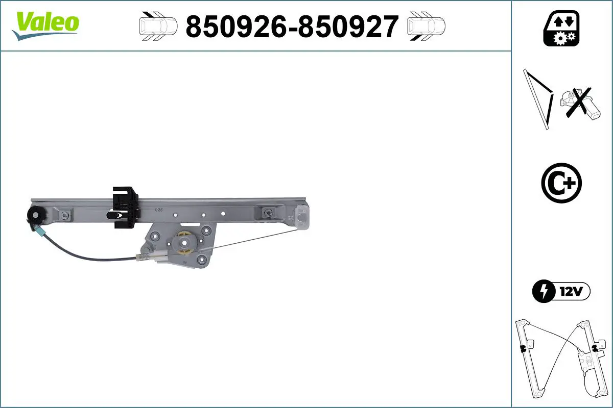 BMW 3 Serisi E91 Cam Krikosu Arka Sol Motorsuz | VALEO 850926