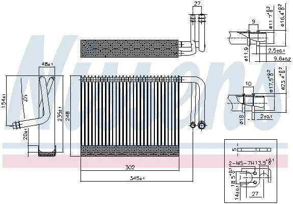 BMW 7 Serisi F01 2009-2015 Evaporatör | NISSENS 92327