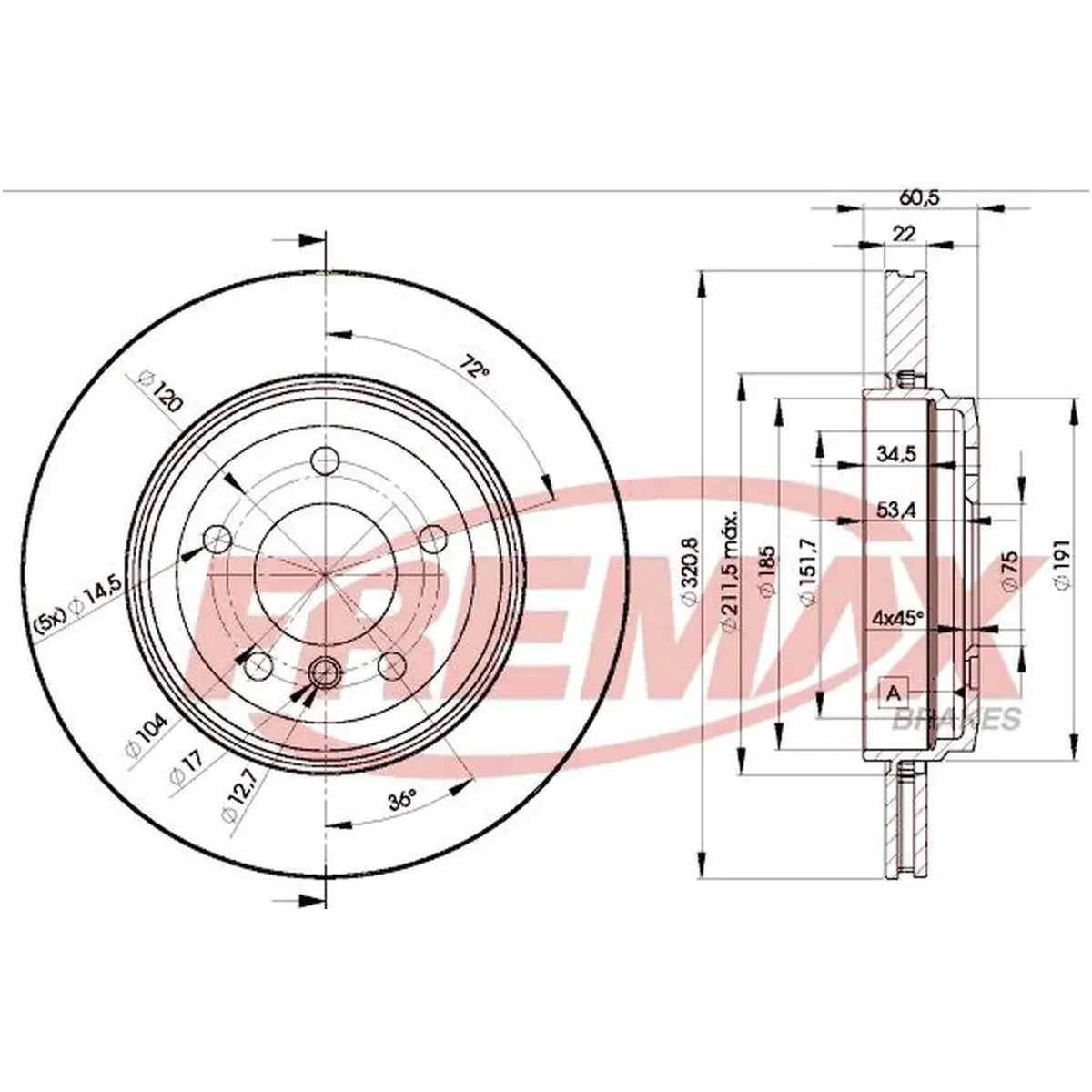 BMW 3 Serisi E46 Arka Fren Diski | FREMAX BD-6073