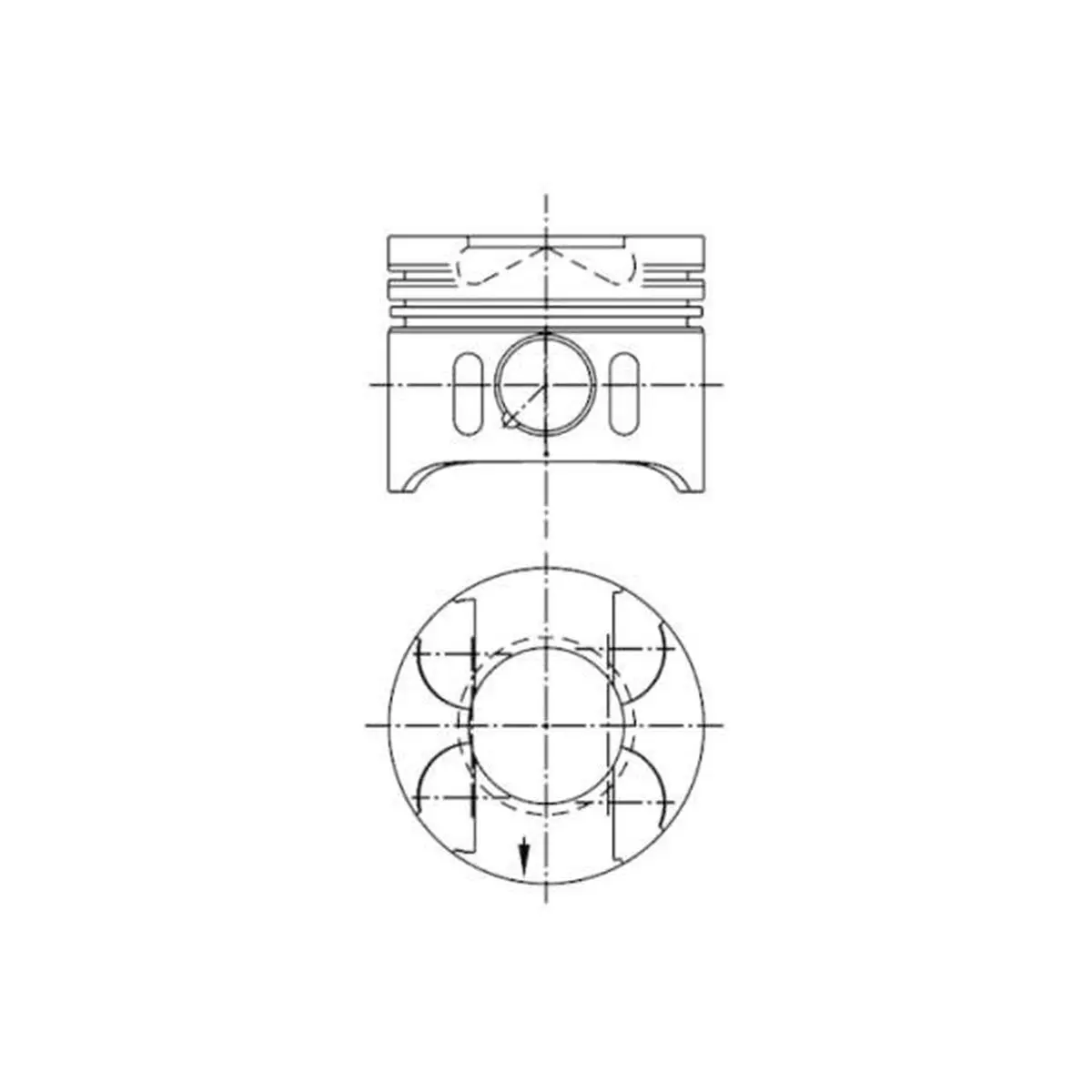 Mercedes Sprinter W906 OM646 Piston 0,50 | KOLBENSCHMIDT 97482610