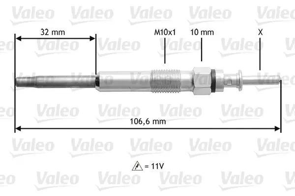 BMW 3 Series E46 M47 Glow Plug Spark Plug | VALEO 345132