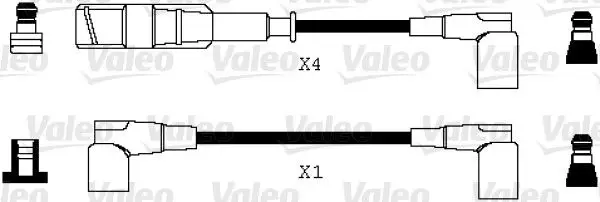 Mercedes W123 Kasa M102 Buji Kablosu Seti | VALEO 346070