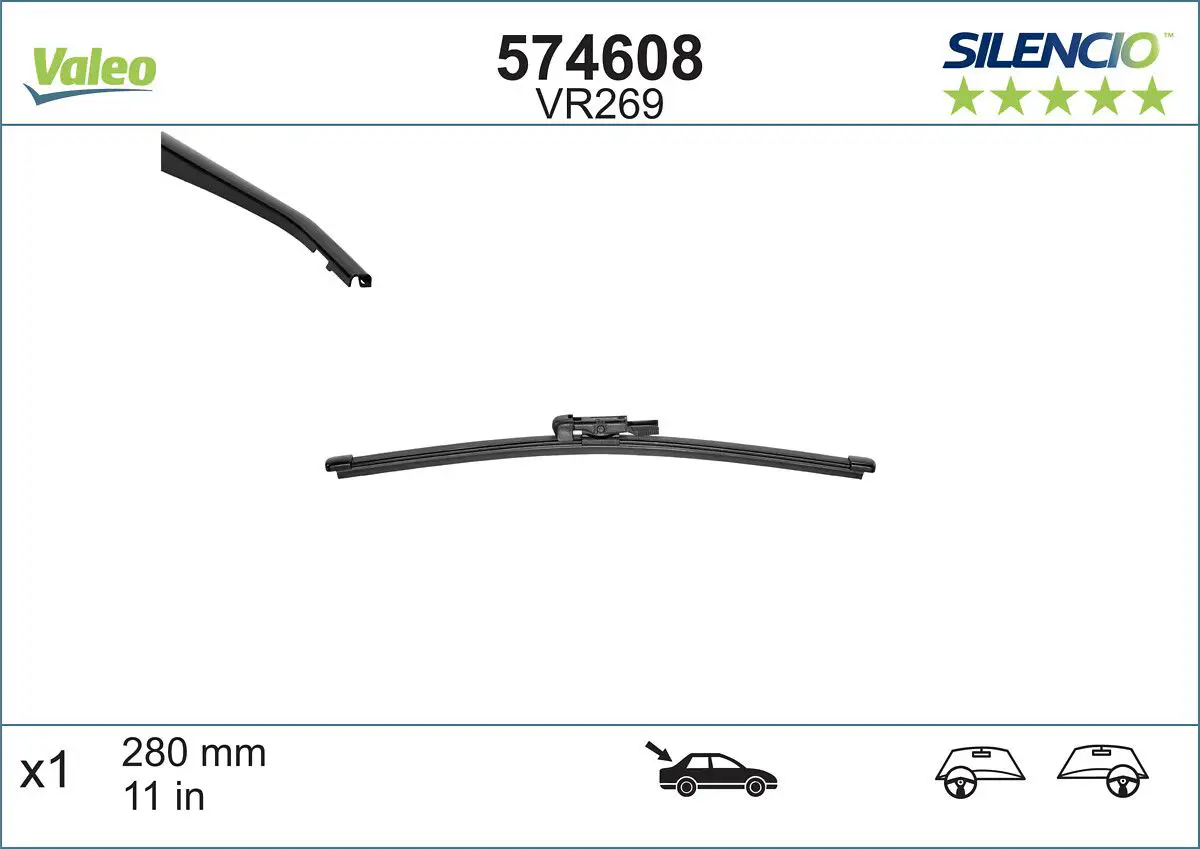 BMW 1 Serisi E87 Silecek Süpürgesi | VALEO 574608