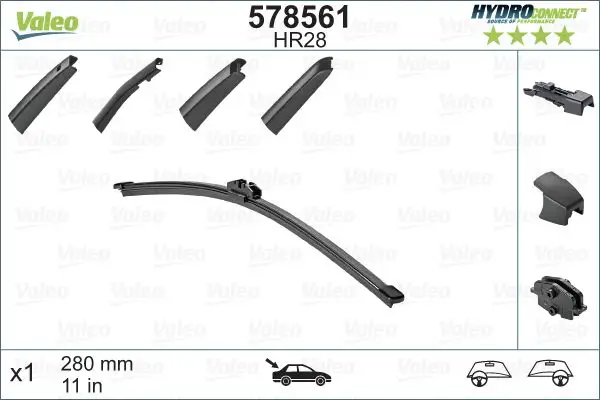 BMW 1 Serisi E87 Silecek Süpürgesi | VALEO 578561