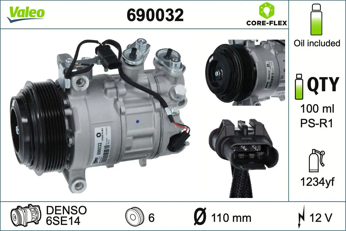 Mercedes C Serisi W205 M274 Klima Kompresörü | VALEO 690032