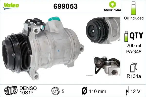 BMW X5 Serisi E53 M57 Klima Kompresörü | VALEO 699053