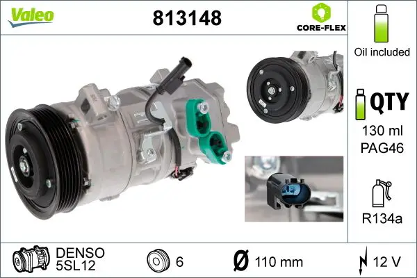 BMW 1 Serisi E87 N43 Klima Kompresörü | VALEO 813148