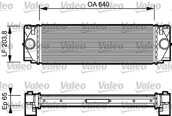 Mercedes Sprinter W906 M272 Turbo Intercooler Radiator | VALEO 817994