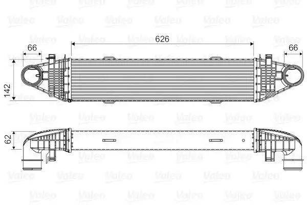 Mercedes C Series W204 OM646 Turbo Intercooler Radiator | VALEO 818617