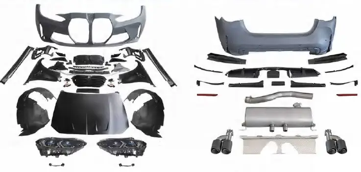 BMW 4 Serisi F32 2013-2018 Komple Gövde Kiti [DONUSUM => G82] <OO-OO> Ortadan Egz.Uçlu, Mrşp-li, Panj-lu, Kaput/Çamurluk, Farlar -///M4- 2013-20 | WENDER BA0322201