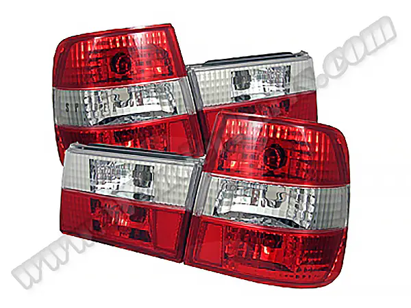 BMW 5 Series E34 1987-1996 Complete Tail Light (Crystal) White Turn Signal | WENDER BA0341306