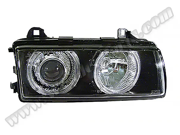 BMW 3 Serisi E36 1991-1998 Komple Far Sağ (Kristal Siyah) Mercekli | WENDER BA0361103R