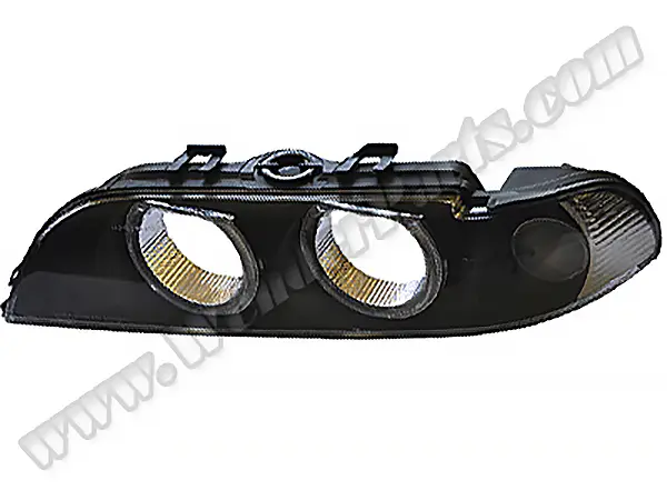 BMW 5 Serisi E39 1996-2003 Far Camı Sol (Siyah) Füme Sinyal | WENDER BA0391161L