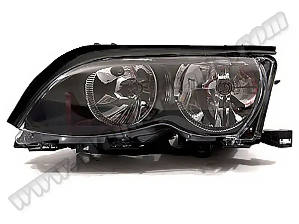 BMW 3 Serisi E46 Makyajlı 2002-2004 Komple Far Sol (Siyah) | WENDER BA0461108L
