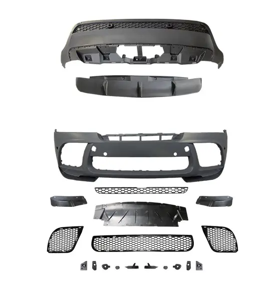 BMW X6 Series E71 2007-2014 Body Kit PDCli Front, Rear Diffuser -M-Performance- 2007-14 | WENDER BA0712211