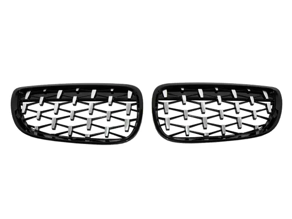 BMW 3 Serisi E92 LCI 2010-2013 Panjur (Set) Siyah/Krom/Siyah -Diamond | WENDER BA0923115