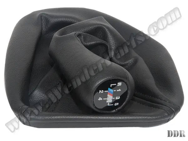 BMW 5 Series E39 Knob Gear Boot -5 Forward- Manual Gearbox Black Synthetic Leather | WENDER BA1222755/524