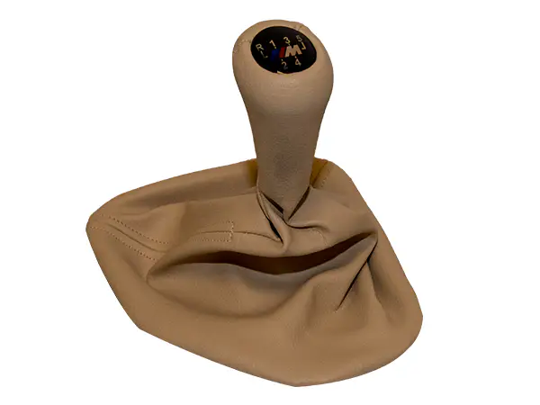 BMW 5 Series E39 Knob Gear Boot -5 Forward- Manual Gearbox Beige Synthetic Leather | WENDER BA1222755/524BG