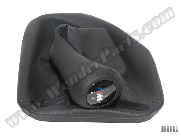 BMW 5 Series E39 Knob Gear Boot -5 Forward- Manual Gearbox Black Synthetic Leather Illuminated | WENDER BA1222755/524BK