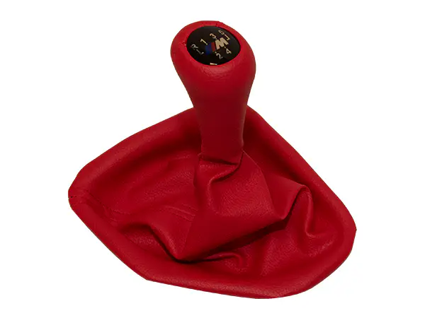 BMW 5 Series E39 Knob Gear Boot -5 Forward- Manual Gearbox Red Synthetic Leather | WENDER BA1222755/524RD