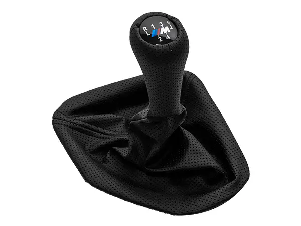 BMW 5 Series E39 Knob Gear Boot -5 Forward- Manual Gearbox Black Dotted Synthetic Leather | WENDER BA1222755/525BK