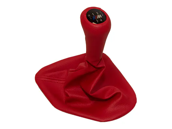 BMW 5 Series E39 Knob Gear Boot -5 Forward- Manual Gearbox Red Synthetic Leather Illuminated | WENDER BA1222755/529RD