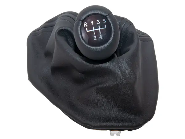 BMW 5 Series E39 Knob Gear Boot -5 Forward- Manual Gearbox Black Synthetic Leather Illuminated | WENDER BA1222755/715BK