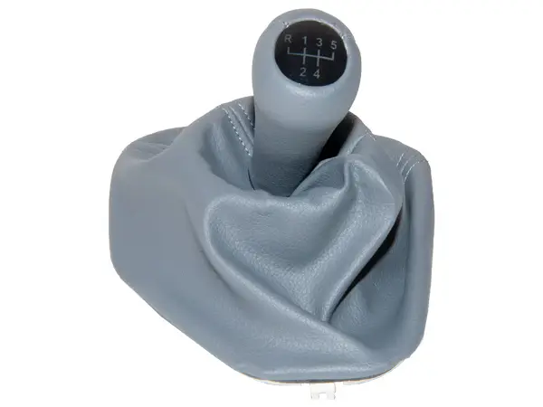 BMW 5 Series E39 Knob Gear Boot -5 Forward- Manual Gearbox Grey Synthetic Leather Illuminated | WENDER BA1222755/715GR