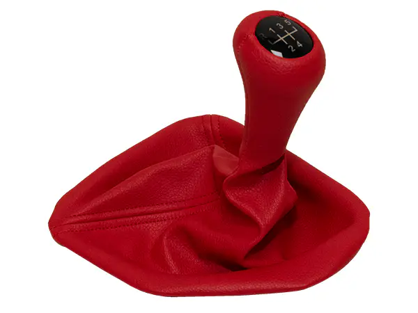 BMW 5 Series E39 Knob Gear Boot -5 Forward- Manual Gearbox Red Synthetic Leather | WENDER BA1222755/717RD