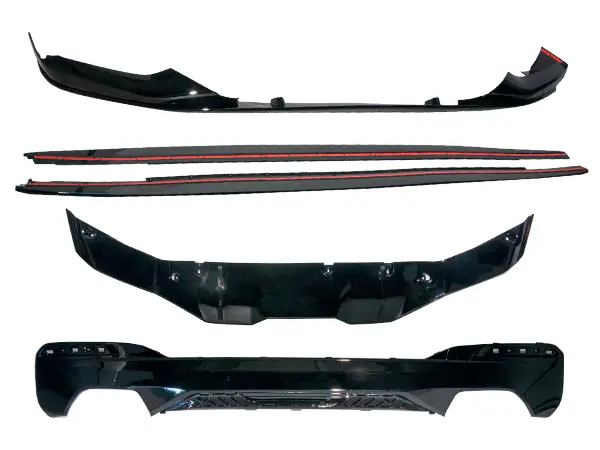 BMW 5 Serisi G30 2016-2018 Lip-Difüzör Seti Ön; Yekpare + Arka; <O-O> Egz.Çıkışlı + Marşpiye Lipleri -///M-Performance- 2017-20 | WENDER BA2308600