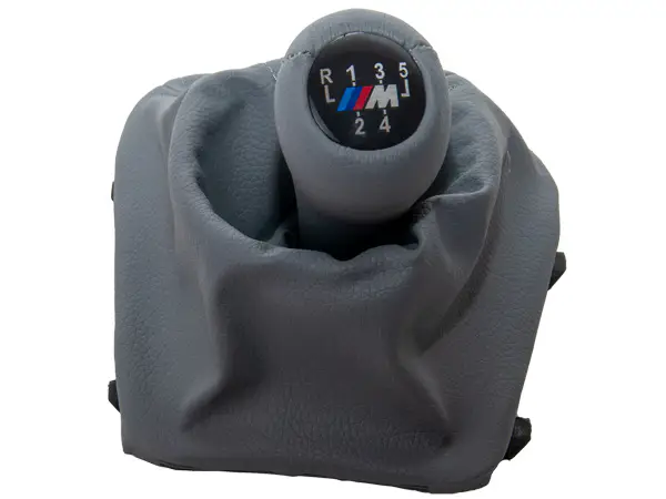 BMW 3 Series E36 Knob Gear Boot -5 Forward- Manual Gearbox Grey Synthetic Leather | WENDER BA25111222047GR