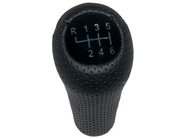 BMW 5 Series E39 Gear Knob -6 Forward- Manual Gearbox Black Dotted Synthetic Leather Illuminated | WENDER BA25112282449BK