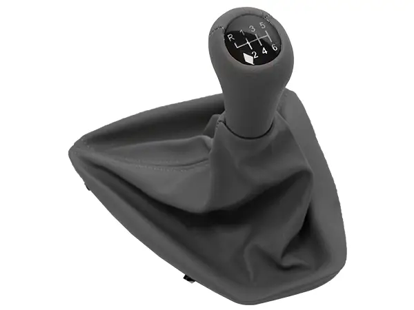 BMW 3 Series E92 LCI Knob Gear Boot -6 Forward- Manual Gearbox Grey Synthetic Leather Illuminated | WENDER BA25112283030GR