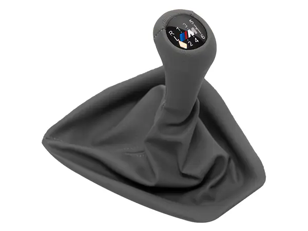 BMW 3 Series E90 Knob Gear Boot -6 Forward- Manual Gearbox; Grey Synthetic Leather Illuminated | WENDER BA25112283040GR