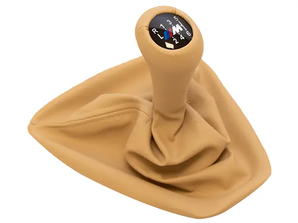 BMW 3 Series E92 LCI Knob Gear Boot -6 Forward- Manual Gearbox Beige Synthetic Leather | WENDER BA25112283050BG