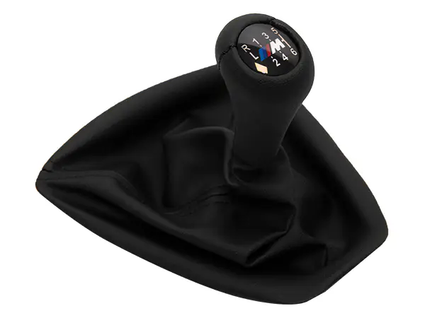 BMW 3 Series E92 LCI Knob Gear Boot -6 Forward- Manual Gearbox Black Synthetic Leather | WENDER BA25112283050BK