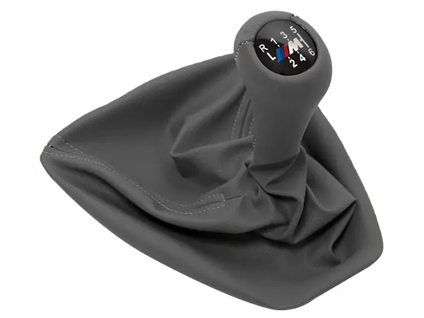 BMW 3 Series E92 LCI Knob Gear Boot -6 Forward- Manual Gearbox Grey Synthetic Leather | WENDER BA25112283050GR