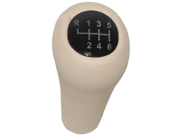 BMW 3 Series E30 Gear Knob -6 Forward- Manual Gearbox Beige Synthetic Leather | WENDER BA25117523817BG
