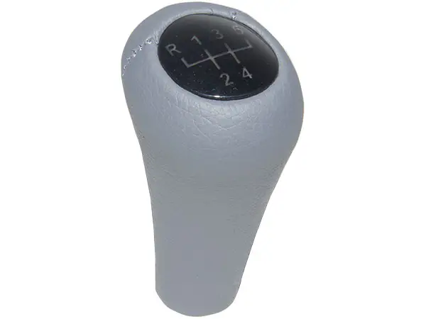 BMW 5 Series E34 Gear Knob -5 Forward- Manual Gearbox Grey Synthetic Leather Illuminated | WENDER BA25119069519GR