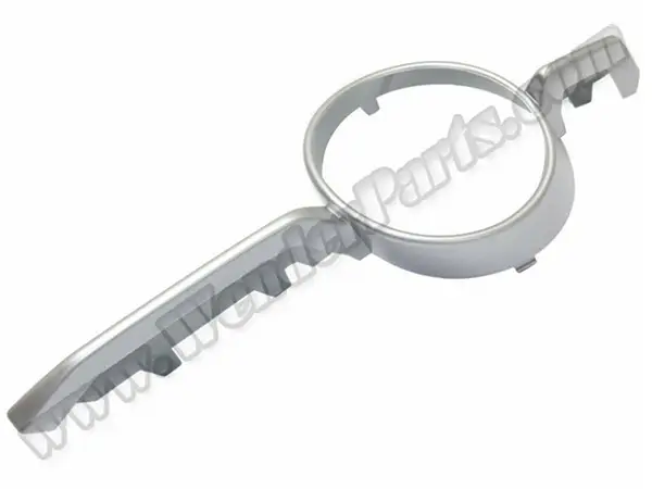 BMW X6 Series E71 2007-2014 Fog Headlight Frame Left; Matte-Aluminum 2007-14 | WENDER BA51117188385