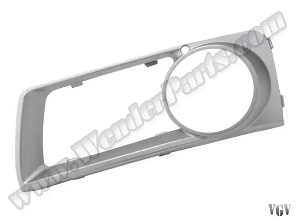 BMW X6 Series E71 2007-2014 Fog Headlight Frame Left; Matte-Aluminum | WENDER BA51117312595
